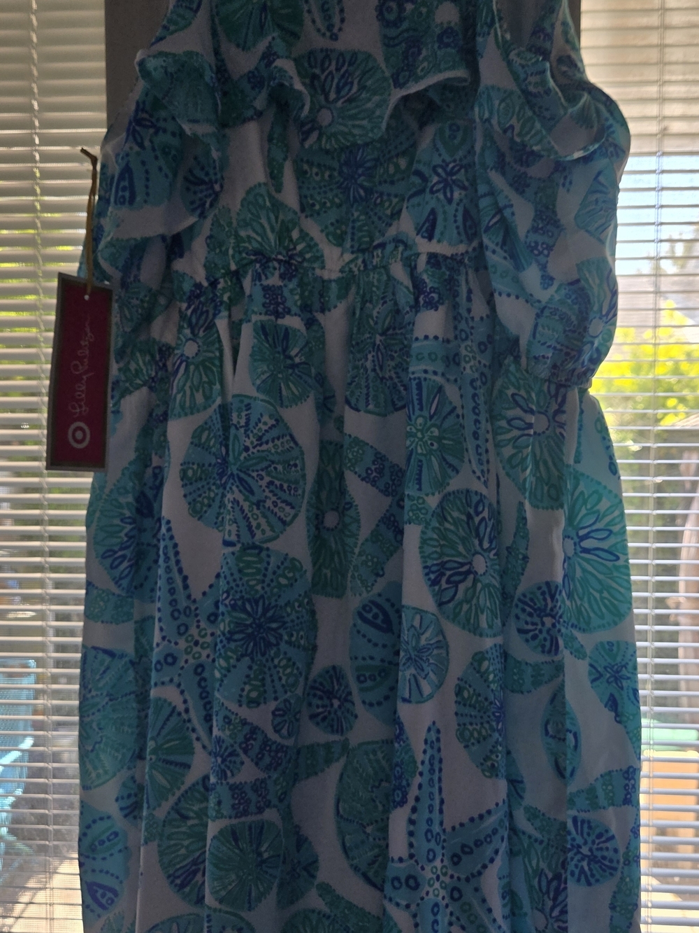 Lilly Pulitzer For Target Blue & Teal Print Dress Xxl NWT - Picture 2 of 3